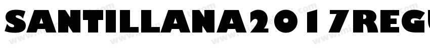 Santillana2017Regular Regular字体转换